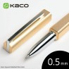 Kaco Square Luxury Aluminum Rollerball Pen Gold