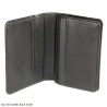Elan EX-4228 Card Holder with Flap in Black and Brown