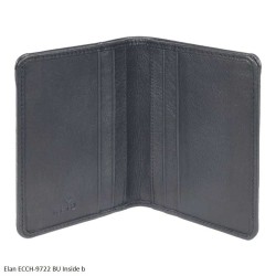 Elan RFID Blocking Card Holder ECCH-9722 Horizontal Card Holder in Black, Blue and Brown