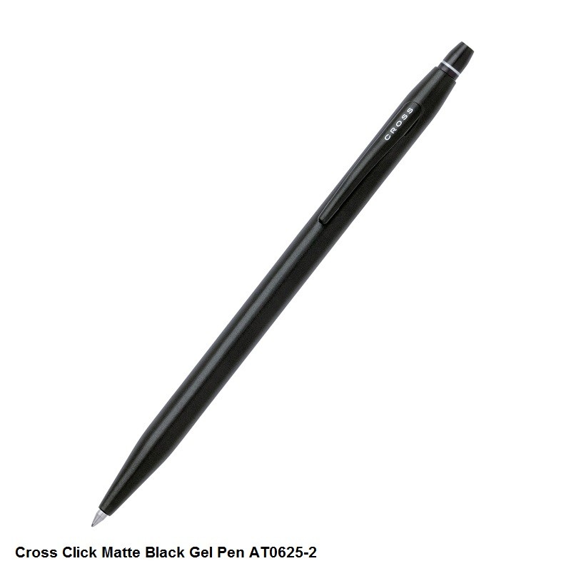 Cross Click Gel Matte Black Gel Pen AT0625-2 Cross Click Gel Matte Black Gel Pen AT0625-2