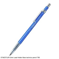 STAEDTLER 2mm Lead Holder Mars technico pencil 780 + 526 Rasoplast Eraser 1Pc