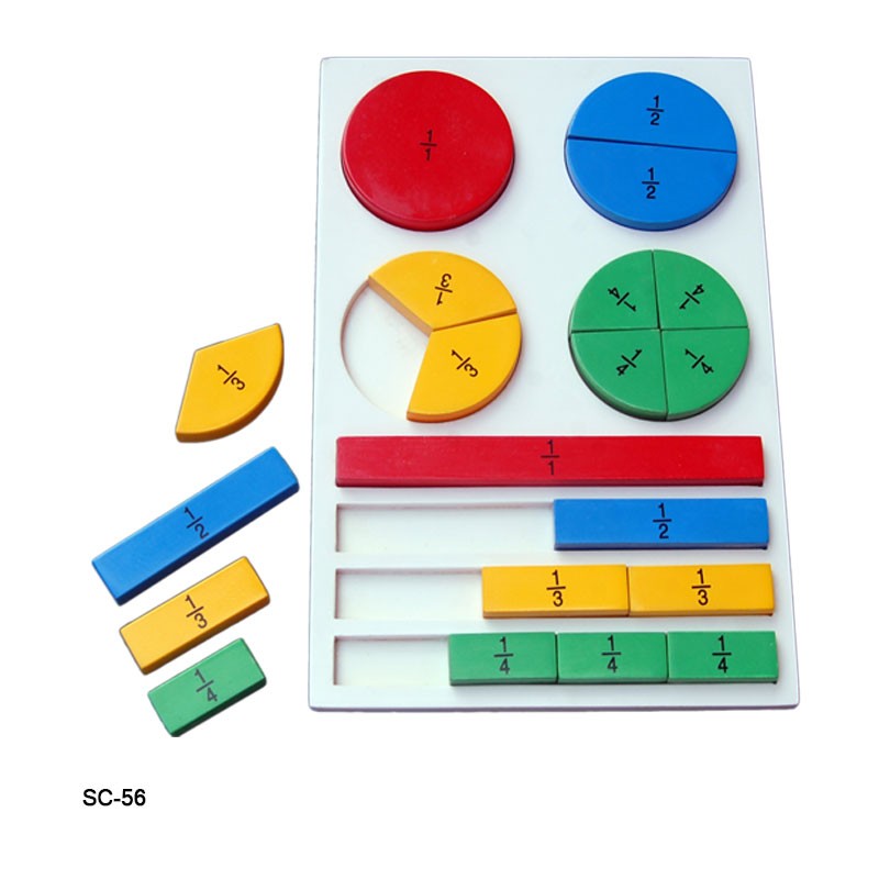 Wood Fraction Board Little Genius (Multicolor) SC-56