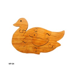 Wooden Jigsaw Puzzle Natural Swan NP-4