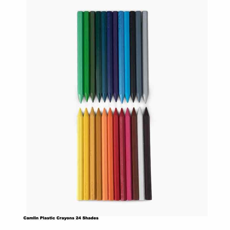 Plastic Crayons 24 Shades Camel