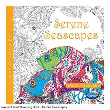 Navneet Adult Colouring Book - Serene Seascapes