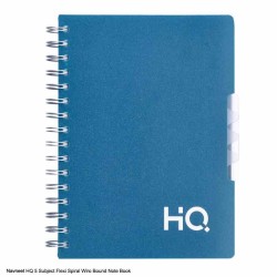 Navneet HQ 5 Subject Flexi Spiral Wiro Notebook 300pages