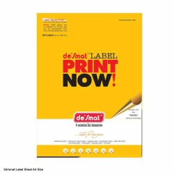 De'smat Paper Sticker A4 Size in various cuts Pack of 100sheets
