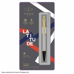 Parker Latitude Shiny Chrome GT Ballpoint Pen