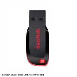 SanDisk 8GB Cruzer Blade USB 2.0 Flash Drive (Pen Drive)