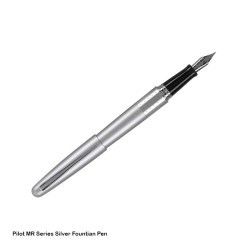 Pilot MR1 Silver Fountain Pen - Silver body, Medium Nib