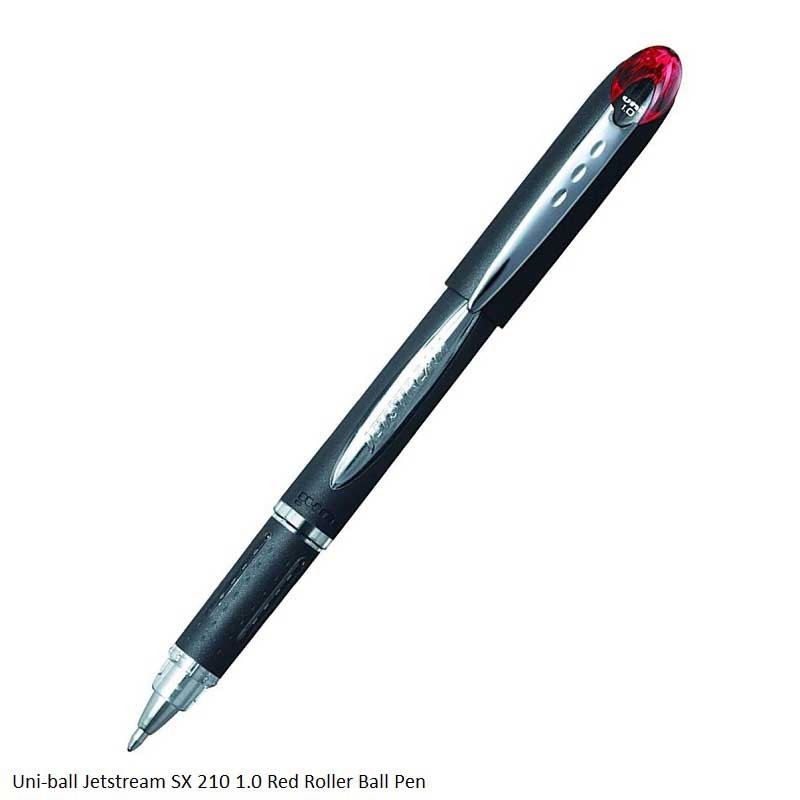 Uni-ball Jetstream SX-210 Roller Ball Pen Ink Color Black, Blue & Red