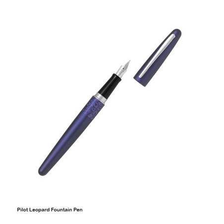 Pilot Leopard Fountain Pen - Blue body, Medium Nib