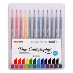 Mungyo Calligraphy Pen Set Of 12 Assorted Colors