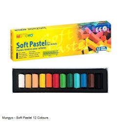 Mungyo Soft Pastels for Artists 12 Colors for Artists