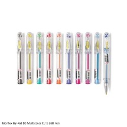 Montex Hy-Kid 10 Multicolor Cute Ball Pen
