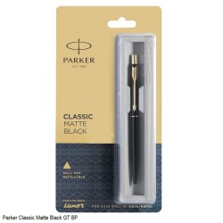 Parker Classic Matte Black GT Ballpoint Pen