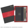 Parker Gift Set - Matte Black GT Rollerball Pen with Houndstooth Print Notebook