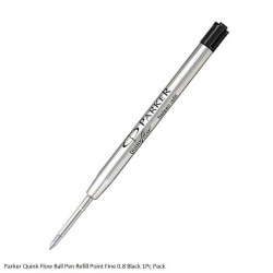Parker Quink Flow Ball Pen Refill Point Fine 0.8 1Pc Pack Color Black