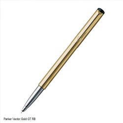 Parker Vector Gold Rollerball Pen with Gold Plated Clip