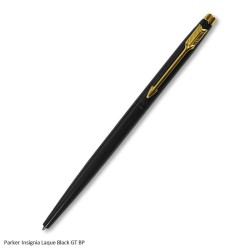 Parker Insignia Laque Black with Gold Trim Ballpoint Pen