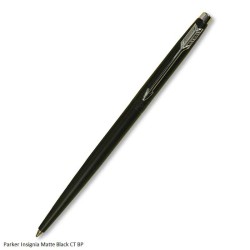 Parker Insignia Matte Black Chrome Trim Ballpoint Pen