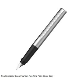 Pen Schneider Base Fountain Pen Fine Point Silver Body