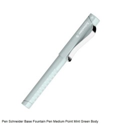 Pen Schneider Base Fountain Pen Medium Point Mint Green Body