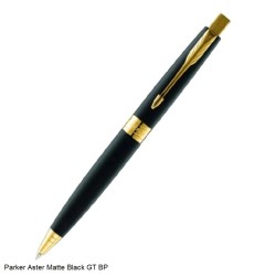 Parker Aster Matte Black GT Ballpoint Pen