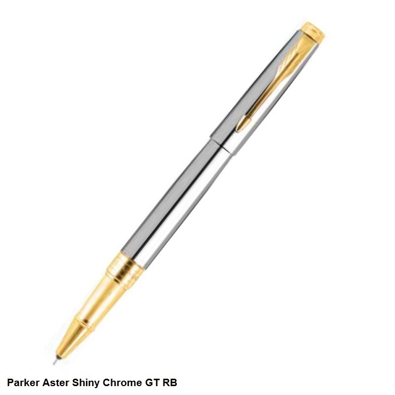 Parker Aster Shiny Chrome GT Rollerball Pen