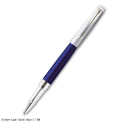Parker Aster Silver Blue CT Rollerball Pen