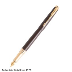 Parker Aster Matte Bronw GT Fountain Pen Medium Point Nib