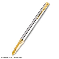 Parker Aster Shiny Chrome GT Fountain Pen