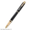 Parker Odyssey Lacque Black Gold Trim Fountain Pen
