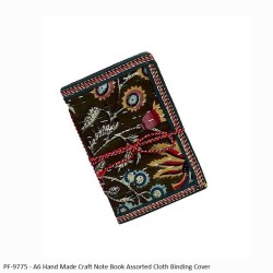 PF-9775 - A6 Hand Made Craft Note Book Assorted Cloth Binding Cover
