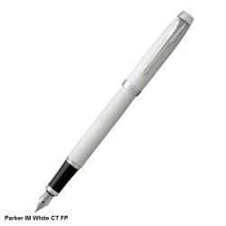 Parker IM White Chrome Trim Fountain Pen