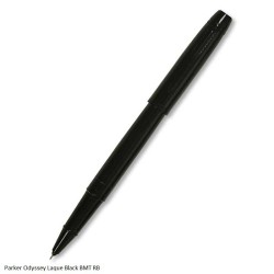Parker Odyssey Lacque Black Black Metal Trim Rollerball Pen