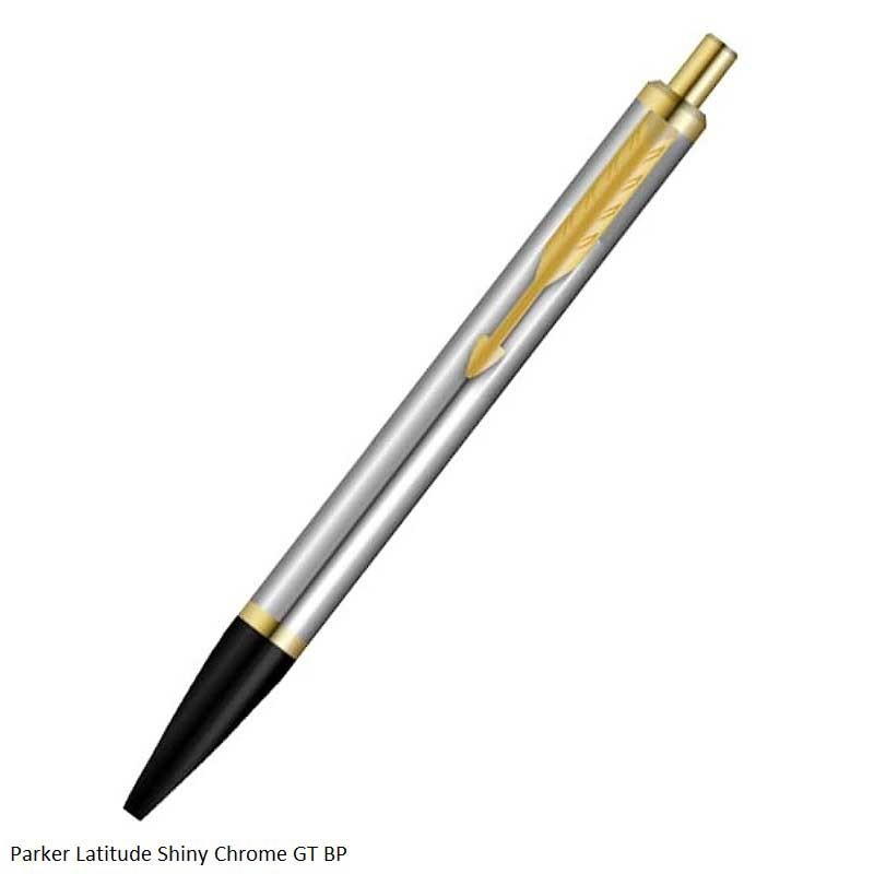 Parker Latitude Shiny Chrome GT Ballpoint Pen
