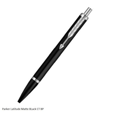 Parker Latitude Matte Black CT Ballpoint Pen