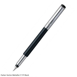 Parker Vector Metallix CT Fountain Pen Black