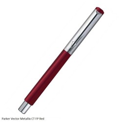 Parker Vector Metallix CT Fountain Pen Red