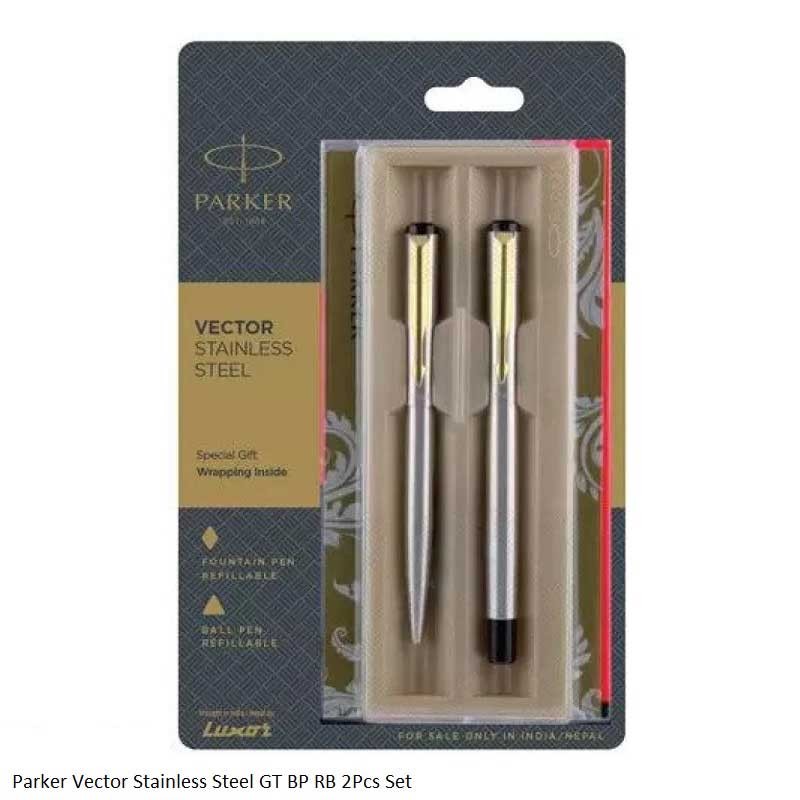 Buy Parker Vector Stainless Steel GT Roller Ball Pen Online at Low Prices  in India 