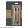 Parker Vector Stainless Steel Ballpoint and Rollerball Pen Set