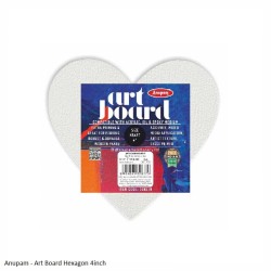 Art Board Heart Shape in 4inch and 6inch by Anupam