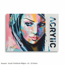 Acrylic Paintbook 400gsm 10Sheets Pack in A3 by Anupam