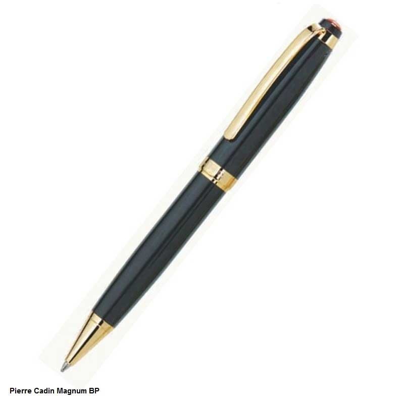 Pierre Cardin Magnum Black Body Golden Trim Exclusive Ball Pen