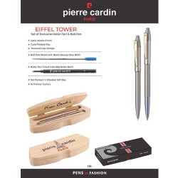 Pierre Cardin Eiffel Tower Exclusive Set  of Rollerball Pen and Ball Pen
