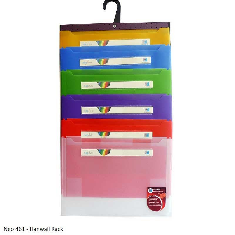 Neo 461 Hangwall Rack A4 Size 6 Assorted Color Foldable