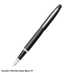 Sheaffer 9405 VFM Fountain Pen Matte Black With Chrome Trim Point Medium