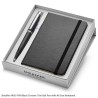Sheaffer Gift Set 9405 VFM Black Chrome Trim Ballpoint Pen With A6 Notebook