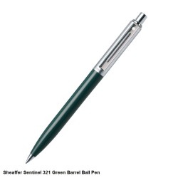 Sheaffer 321 Sentinel Green with Chrome Trim Ballpoint Pen